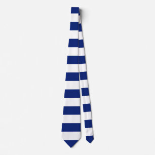 Navy Blue Stripes Nautic Pattern Krawatte
