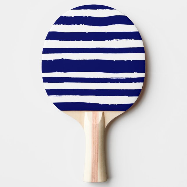 Navy Blue Striping Tischtennis Schläger (Vorderseite)