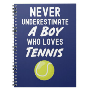 Navy Blue Tennis Geschenke für Jungen Kinder Spiel Notizblock