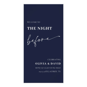 Navy Blue The Night Before Probe Dinner Unterschre Poster