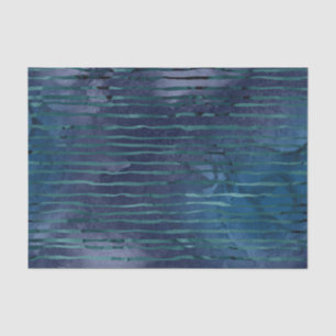 Navy Blue und Aquamarin Striping Muster Seidenpapier