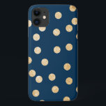 Navy Blue und Gold City Dots Case Mate Samsung Gal<br><div class="desc">Ein Telefon,  das modern und auf dem Trend ist,  mit Punkten von Imitaten Gold Glitzer auf einem dunkelmarineblau blauen Hintergrund.</div>