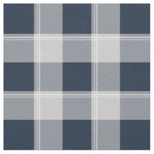 Navy Blue und Grau Lumberjack Kariert Stoff