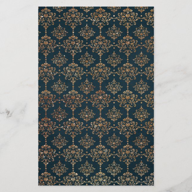 Navy Blue und Imitate Glitzer Gold (Vorderseite)