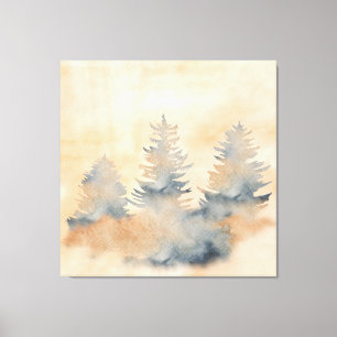 Navy Blue und Orange Outdoor Landschaft Leinwanddruck