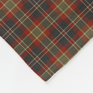 Navy Blue und Red Rustic Kariert Pattern Fleecedecke