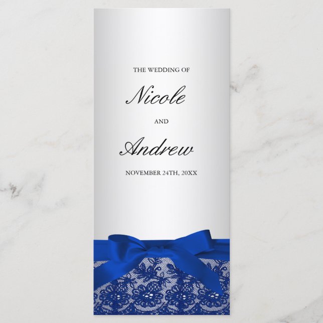 Navy Blue und Silver Lace Programm (Vorderseite)