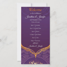 Navy Blue und Violet mit Gold-Mandalasen