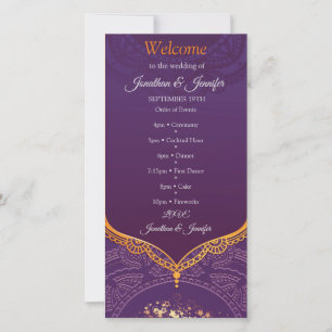 Navy Blue und Violet mit Gold-Mandalasen
