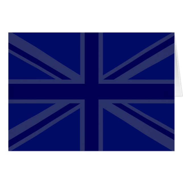 NAvy Blue Union Jack Decor (Vorderseite (Horizontal))