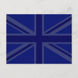 NAvy Blue Union Jack Decor Postkarte