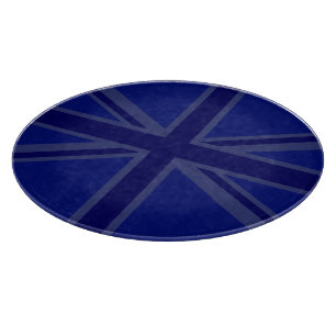 NAvy Blue Union Jack Decor Schneidebrett