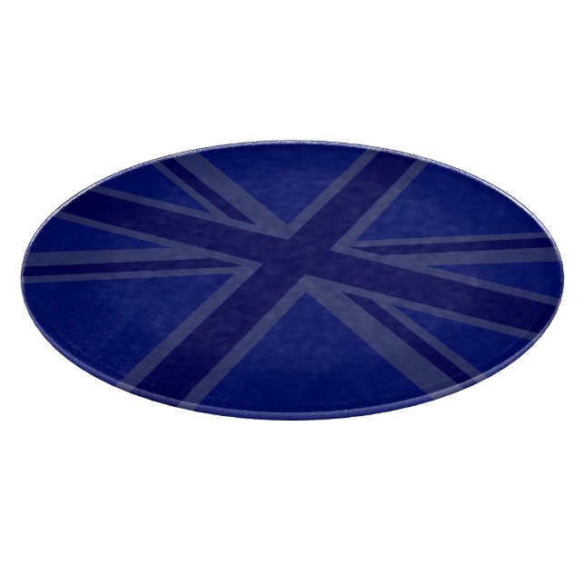 NAvy Blue Union Jack Decor Schneidebrett (Ecke)