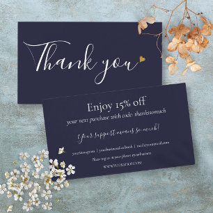 Navy Blue Vielen Dank für den Shopping Discount Ca