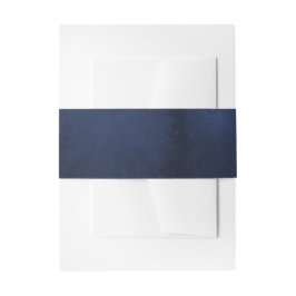 Navy Blue Watercolor Einladungsbanderole