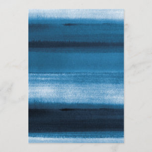 Navy Blue Watercolor Ombre Einladung