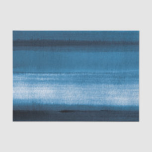 Navy Blue Watercolor Ombre Tissue Paper Seidenpapier