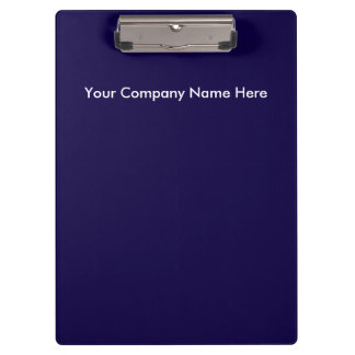 Navy Blue White Logo Pro clipboard Klemmbrett