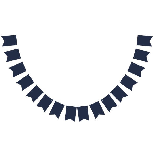 Navy Blue Wimpelkette (Alle)
