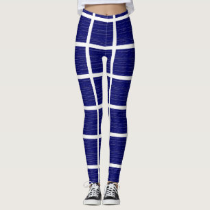 Navy Blue Windows Leggings