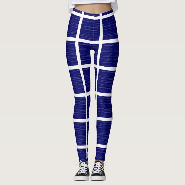 Navy Blue Windows Leggings (Vorderseite)