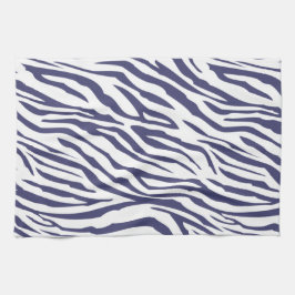 Navy Blue Zebra Muster Geschirrtuch