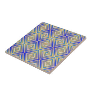 Navy Blues Alternative Diamond Pattern Fliese