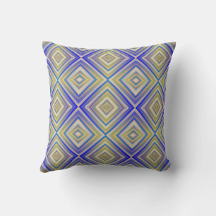 Navy Blues Alternative Diamond Pattern Kissen