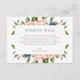 Navy Blush Gift Registry oder Wünschwell Card #NBC Begleitkarte