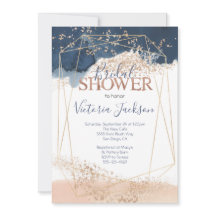 Navy Blush Gold Brautparty