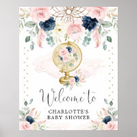 Navy Blush Travel Dreamcatcher Begrüßungswaage Bab