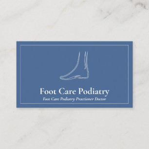 Navy Brand Foot Massage Care Podiatrie Doktor Visitenkarte