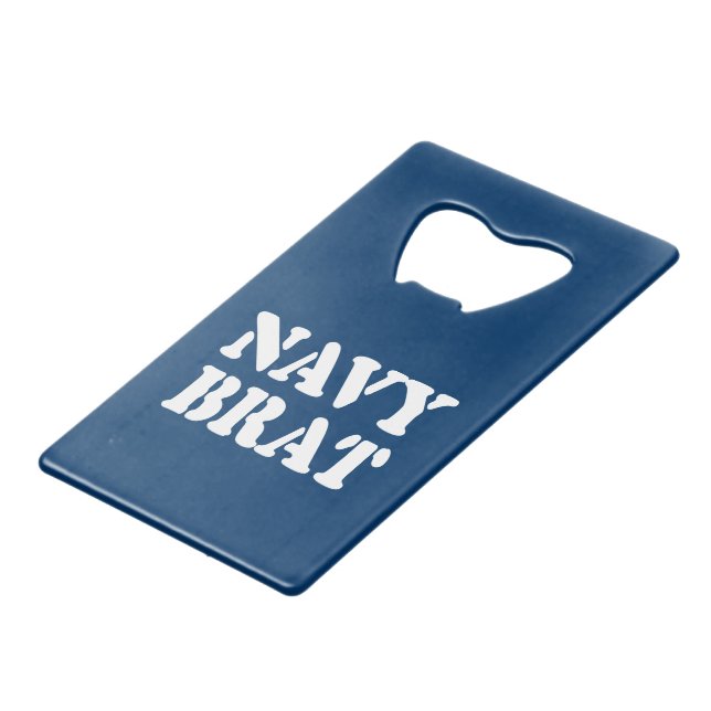 NAVY BRAT GELDBEUTEL FLASCHENÖFFNER (Vorderseite Schrägansicht)