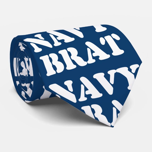 NAVY BRAT KRAWATTE (Gerollt)