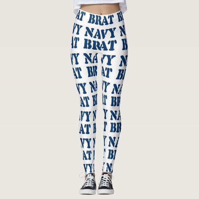 NAVY BRAT LEGGINGS (Vorderseite)