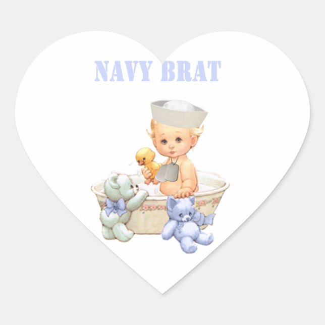 Navy Brat Stickers (Vorderseite)