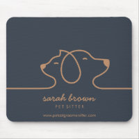 Navy Brauner Hund Katze Lineart Pet Studio