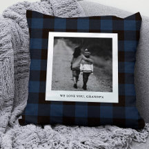Navy Buffalo Plaid | Photo for Grandpa