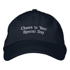 Navy Cotton Cap mit "Chef to Your Special Day" Bestickte Baseballkappe