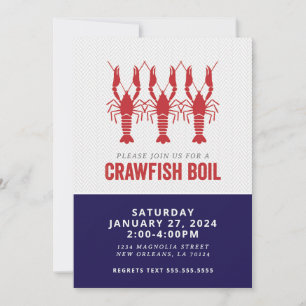 NAVY CRAWFISH BOIL EINLADUNG