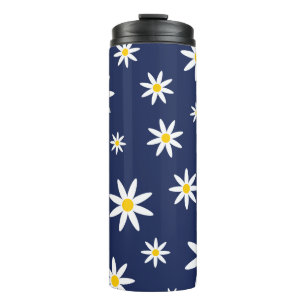 Navy Daisy Thermal Tumbler Thermosbecher