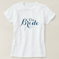 Navy der T - Shirt der Braut