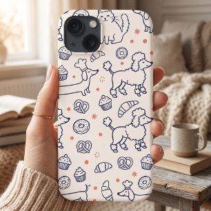 Navy Dog Cat Bäckerei Case-Mate iPhone Hülle