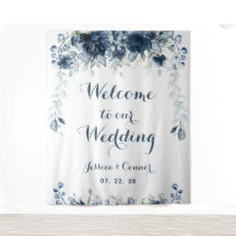 Navy Dusty Blue Eucalyptus Willkommen bei unserer