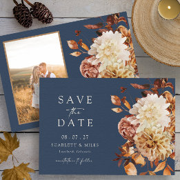 Navy Fall Foto Save The Date