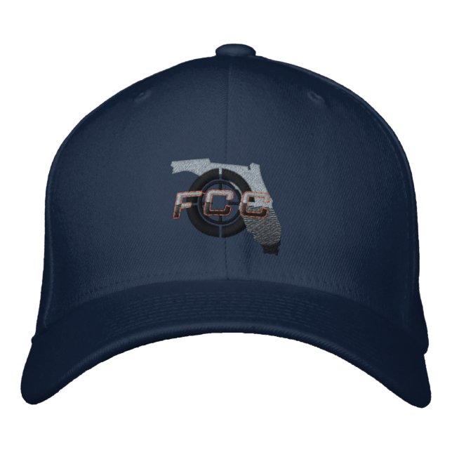 Navy FCC bestickte Cap Bestickte Baseballkappe (Vorderseite)