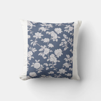 Navy-Floral-Kissen Kissen