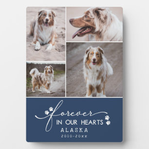 Navy für immer in unseren Herzen Haustier Foto Col Fotoplatte