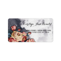 Navy GEOMETRIC WATERCOLOR