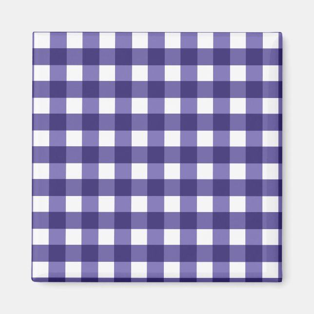 Navy Gingham Magnet (Vorne)